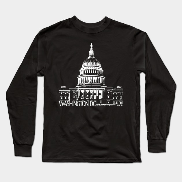 Washington DC Long Sleeve T-Shirt by TravelTs